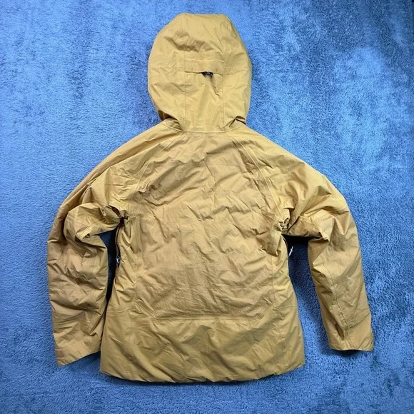 REI Co-op S Womens Hydro Wall 2.0 Down Puffer Jacket Yellow Hooded Outdoor - Picture 4 of 12